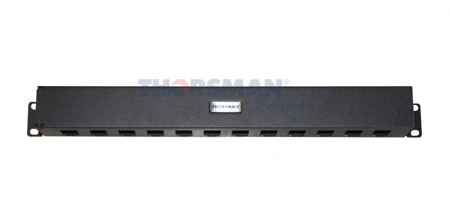 ORGANIZADOR CABLES 19"x1U TAPA PVC NEGRO