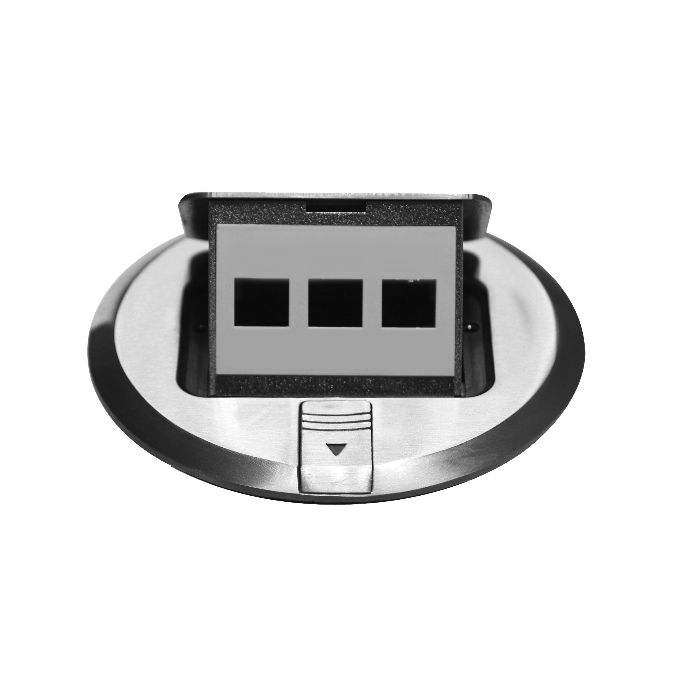 MINI CAJA DE PISO/MINI FLOOR SOCKET DE DATOS  RED. ALUM
